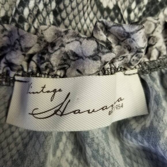 Vintage Havana Snakeskin Off Shoulder Top Small - Picture 9 of 10